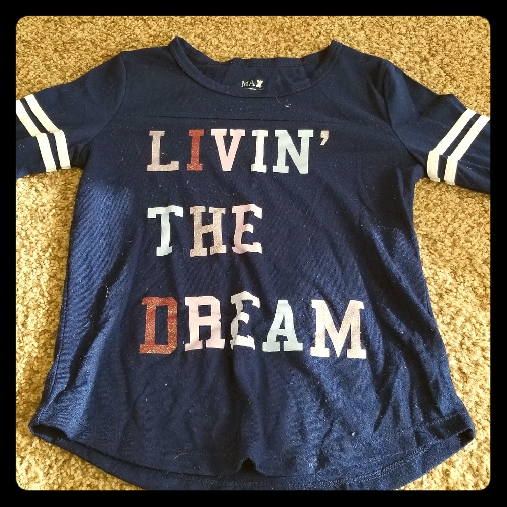 LIVIN' THE DREAM NAVY BLUE TEE-SHIRT!!!
